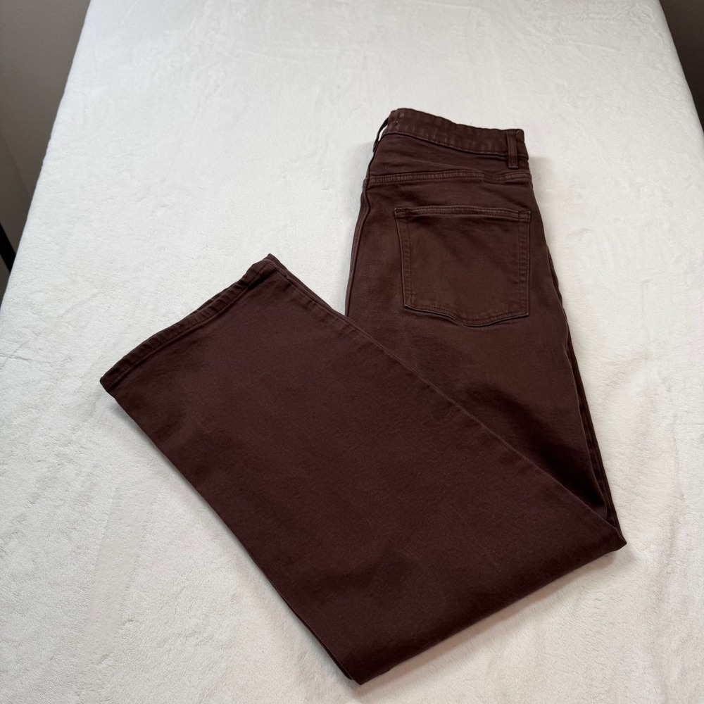 Primark Women's Wide Leg Jeans in Chocolate Brown - Picture 9 of 14